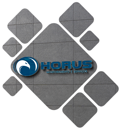 Imagem com uma logotipo da Horus Monitoramento